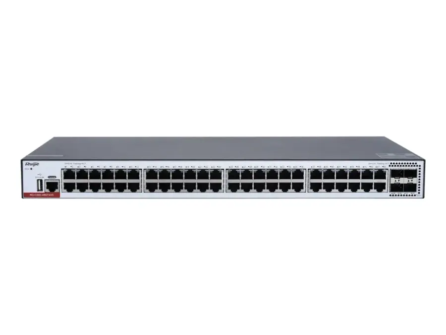 RG-CS83-48GT4XS 48-Port 1GE RJ45 Layer 3 Managed Access Switch, 4-Port 10GE Uplink