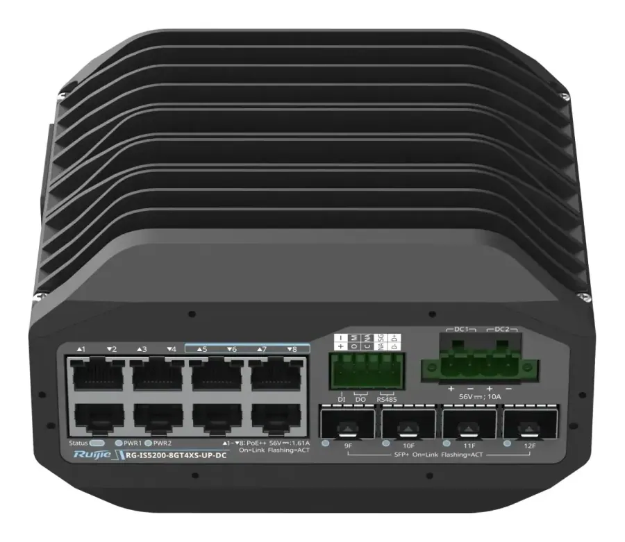 RG-IS5200-8GT4XS-UP-DC Industrial Ethernet Switch