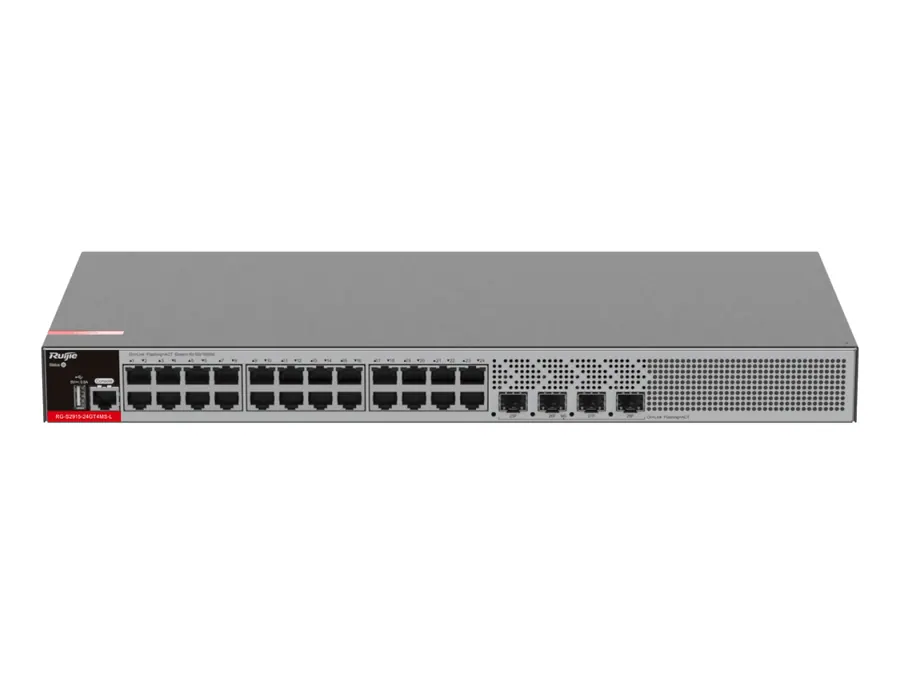 RG-S2915-24GT4MS-L 24-Port 1GE RJ45 Layer 2+ Managed Switch with Four 2.5GE Uplink SFP Ports