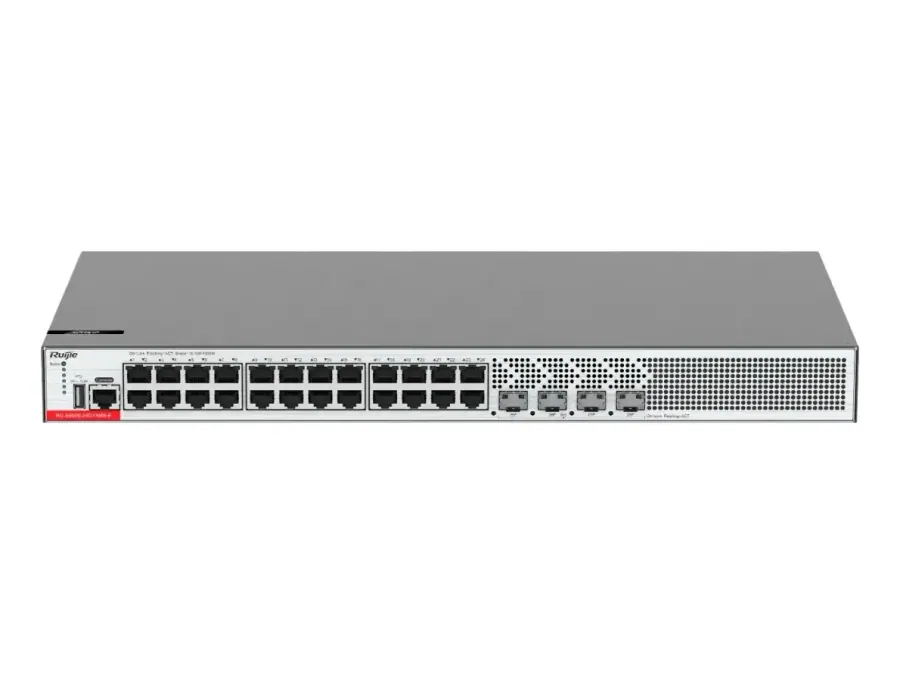 RG-S5000-24GT4MS-E 24-Port Gigabit Layer 2+ Managed Switch with Four 2.5GE Uplink SFP Ports