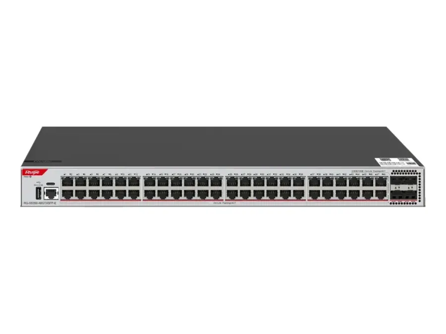 RG-S5350-48GT4SFP-E 48-Port GE Layer 3 Managed Access Switch, 4-Port 1GE Uplink