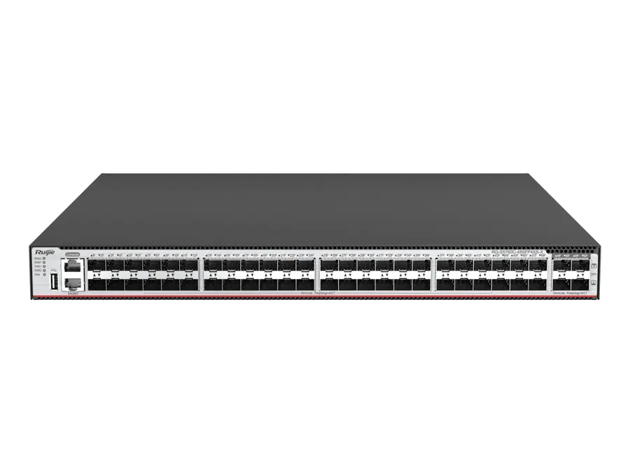 RG-S5760C-48SFP4XS-X 48-Port Layer 3 Enterprise-Class Core or Aggregation Switch, 4-Port 10GE Uplink