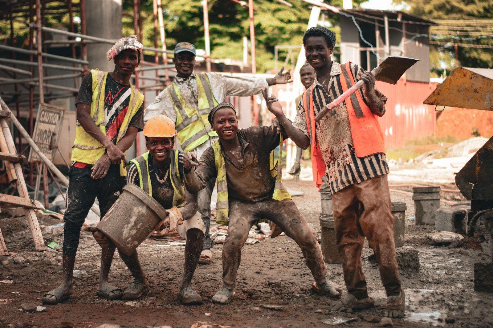 Othee field crew on a construction site